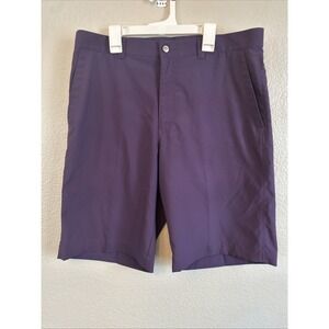 Callaway Golf Chino Shorts Mens Size 34 Purple 10" Inseam Flat Front